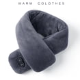 thumbnail image 2 of Bufanda de masaje con calefacción inteligente de color sólido de invierno para parejas, protección para el cuello con calefacción eléctrica, bufanda cálida de terciopelo de visón para, 2 of 6