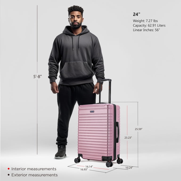 InUSA Deep 24-Inch Hardside Checked Luggage photo 2