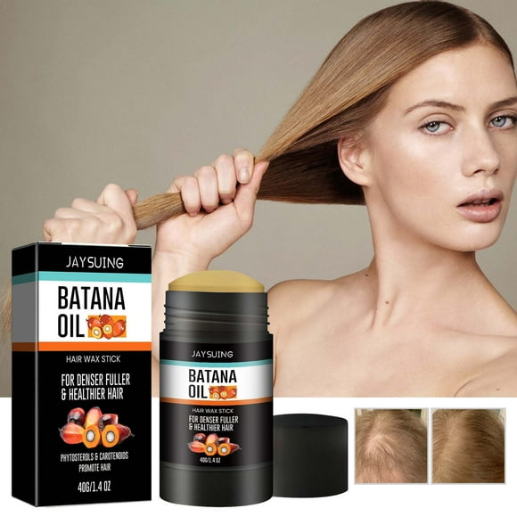 Pompotops Beauty Products Clearance,Women Beauty Gifts, Batana Hair Wax Stick Gentle Conditioning Batana Hair Wax Stick Hair Spray 40g