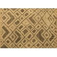 thumbnail image 1 of Ahgly Company Indoor Rectangle Abstract Brown Modern Area Rugs, 7' x 10', 1 of 4