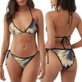 thumbnail image 3 of KLL American Bald Eagle A Print Bikini Set for Women,String Two Piece Halter Top Triangle Bikini Set with Tie Side Bottom Sexy Swimsuit Bathing Suits, 3 of 5