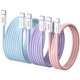 thumbnail image 1 of Paquete de 3 cables USB C LISEN [1 m/2 m/3 m] 60 W de carga rápida, 1 of 7