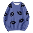 thumbnail image 7 of Godom Womens Sweatshirts Crewneck Rugby Printed Long Sleeve Tops Oversized Pullover Sweatshirt for Women, 7 of 7