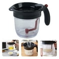 thumbnail image 2 of Gravy Separator 4 Cup, Soup Grease Separator with Bottom Release Valve and Strainer, 1000 ml Oil Separator Measuring Cup for Stock and Drippings, 2 of 9