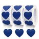 thumbnail image 2 of 1500 Labels Roll Blue Heart Stickers 1 Inch Heart Coding Shape Paper Labels For Valentine's Day Wedd, 2 of 4
