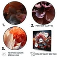 thumbnail image 3 of Designart "Poetry In Peony Petals II" Peonies Floater Framed Wall Art Prints, 3 of 5