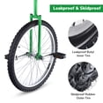 thumbnail image 4 of Yescom 24 Inch Outdoor Unicycle Adjustable Seat Circus Bike for Adults Teenagers Kids, Green, 4 of 9