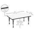thumbnail image 5 of Factory Direct Partners Kids Dry-Erase Activity Table and Stack Chair Set, White Red, 5 of 5