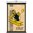 thumbnail image 3 of NFL Pittsburgh Steelers - Retro Logo 14 Wall Poster with Magnetic Frame, 22.375" x 34", 3 of 5
