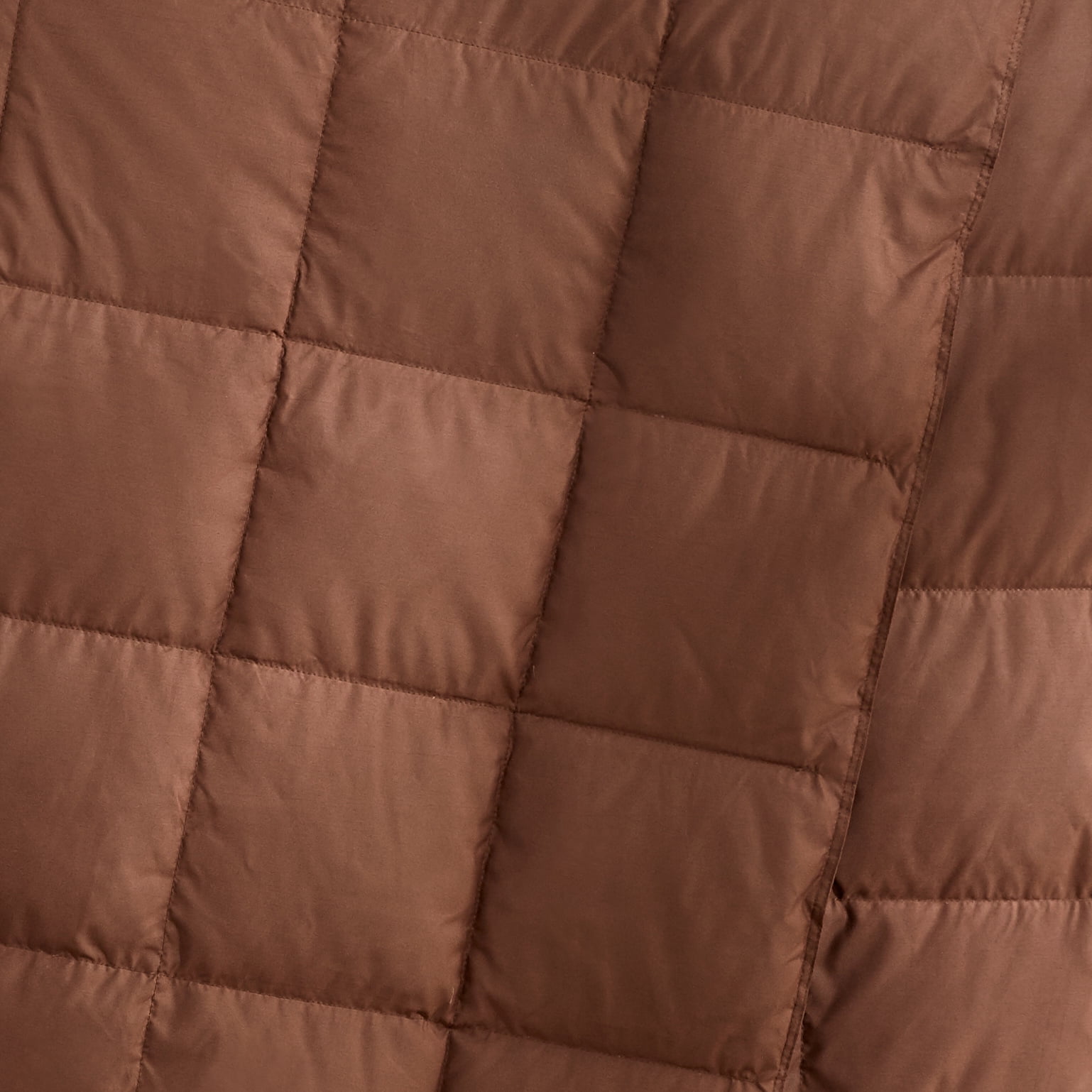 Puredown Packable Down Throw Blanket, Down-proof Fabric, 50x70'', Chocolate