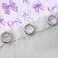 thumbnail image 4 of Manfei Dreamy Plum Bowknot Black Out Curtains for Girls, Fairy Tale Princess Curtains Pack of 2 (42x63 Each), Kawaii Cute Cartoon Bedroom Curtains, Window Curtains Bedroom Decor, 4 of 6