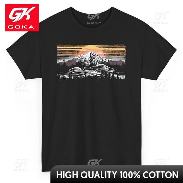 Camisetas con estampado de bosque Retro artístico natural ropa para hombre camisetas de algodón para mujer Camiseta estampada Y2K ropa bonita y divertida