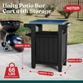 thumbnail image 3 of Keter Unity - Mesa de almacenaje para Barbacoa, Interior y Exterior, con Parte Superior de Metal, Unidad., 3 of 7