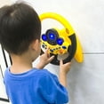 thumbnail image 4 of Sioweci Passenger Seat Steering Wheel Toy with Music Light Kids Car Driving Simulation Wheel Toddlers Pretend Driving Educational Steering Wheel Boys Girls Gift Green, 4 of 13