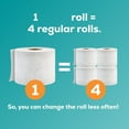 thumbnail image 2 of Soft Toilet Paper, 4 Mega Rolls = 16 Regular Rolls, Soft and Strong Toilet Tissue, 2 of 6