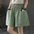 thumbnail image 1 of Newly Summer Cotton Shorts For Women High Waisted Shorts Streetwear Sweatshorts Casual Cargo Pants With Pockets Ropa De Mujer zhangmengya LED, 1 of 2
