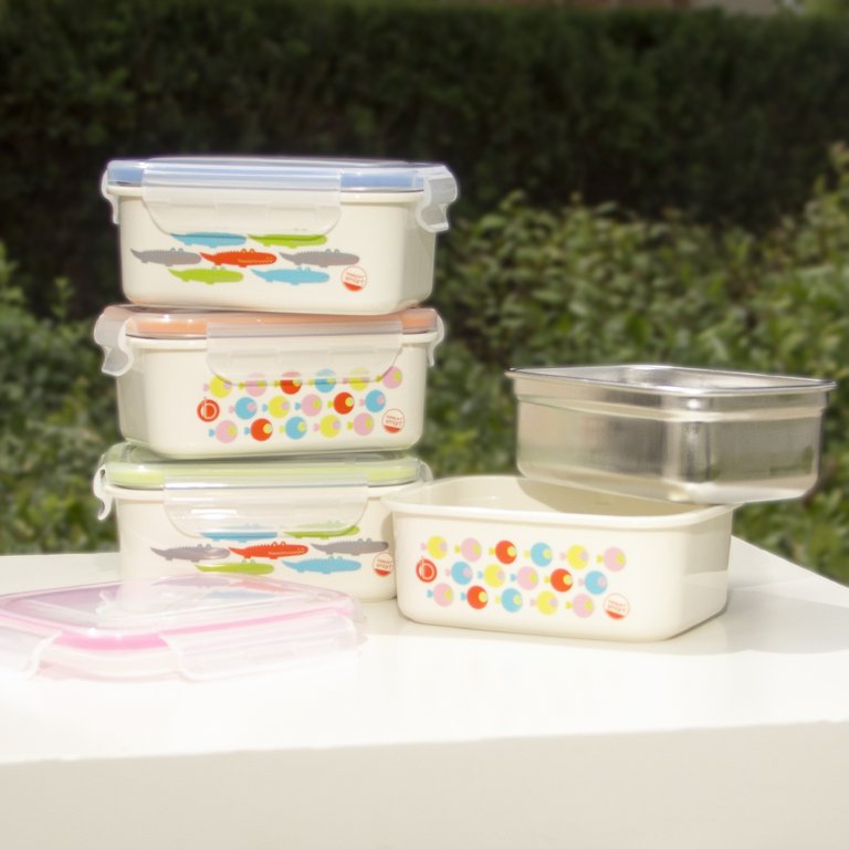 Innobaby Keepin' Fresh Stainless Steel Divided Bento Snack Box