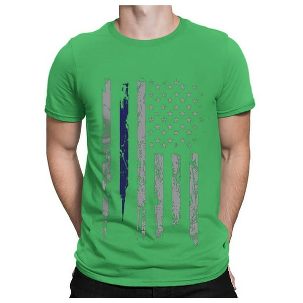 Mens USA Flag Tee Shirts 4th of July American Flag United States US