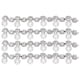 thumbnail image 1 of Cadena de garra de cristal con flecos, cadena de diamante de imitación para costura artesanal, decoración artesanal, cadena de garra de cristal con ondas de perlas, 4 Uds., 1 of 5