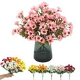 thumbnail image 2 of Artificial Outdoor Mums Flowers, Sunset Color Faux Chrysanthemums for Garden Porch Decor, Windproof No Fade No Wilt, All Season Home Decoration Pink, 2 of 9