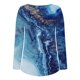thumbnail image 5 of Camiseta informal para mujer, blusa estampada de manga larga con cuello redondo y fruncido Pompotops  FGAJ8589, 5 of 6