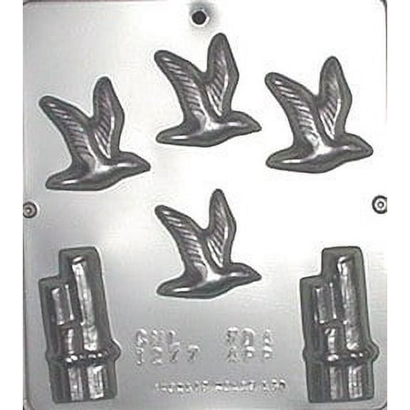 1277 Seagull & Piling Chocolate Candy Mold