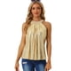 thumbnail image 1 of Camiseta sin Mangas con Tirantes para Mujer para Fiesta Club Cóctel Camiseta Brillante con Lentejuelas Oro XL, 1 of 6