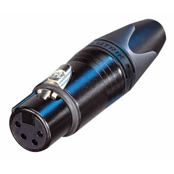 NEUTRIK - XLR Socket, 4 Pole, Black