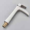 thumbnail image 6 of Zovajonia Tall Waterfall Bathroom Vessel Sink Faucet Single Handle Brushed Nickel with Pop-up Drain, 6 of 8
