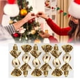thumbnail image 2 of Christmas Tree Ornaments Set Easy To With Sturdy Hooks & Wire Stands Red & White Design With Elegant Snowflakes Sparkling Decor For Home Weddings Parties Commercial, 2 of 4