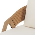 thumbnail image 6 of Christopher Knight Home Wicker Rattan Outdoor Lounge Chair with Cushions, Steel Frame, Grey, 6 of 8