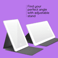 thumbnail image 3 of Conair LED Lighted Tablet Mirror 1x/5x Magnification Spot Mirror, Free Standing White BERC20, 3 of 8