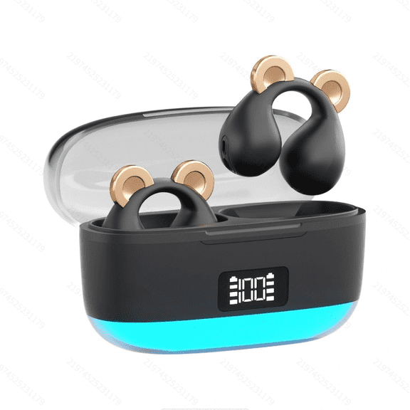WTS comfortable Wireless Earbuds Ear Clip Bone Conduction Headphones