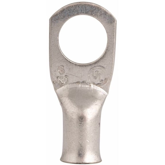 Gb Heavy Duty Lug 3/8 " Stud Size 6 Awg Funneled Tin Plated Copper 2 / Clamshell