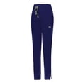 thumbnail image 4 of larppty Women's Scrub Pants High Waist Elastic Drawstring Work Trousers with Pockets Side Zipper Casual Wear（Navy， S）, 4 of 5