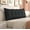 Black, variant on WOWMAX Large Headboard Pillow Queen Pillow Headboard Soft Daybed Pillows Bolster Pillow for Bed & Couch Long Pillow for Bed Decorative, Removable Cover