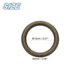 thumbnail image 2 of Uxcell 20pcs O Ring Buckles 1/2" Zinc Alloy Electroplated Round Buckles, Bronze, 2 of 7