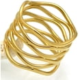 thumbnail image 3 of Stainless Steel Braide Wave Wrap Style Statement Promise Anniversary Ring, 3 of 8
