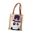 thumbnail image 4 of Bolsa de mano para truco o trato, suministros para fiestas, multiusos, con asa para Halloween Cráneo, 4 of 9