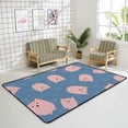 thumbnail image 4 of Coolnut Lightweight Soft Area Rugs 60 x 39 inch (5'x 3'3"), Pink Cute Owl Floor Carpet Mat for Kids Playing Room Hardwood Floor Living Room, 4 of 6