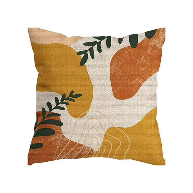 Transemion Throw Pillows Cover Soft And Durable For Home Decoration Easy To Clean Polyester Cushion Cover Pillow Cover Fit W0134-8 1Set