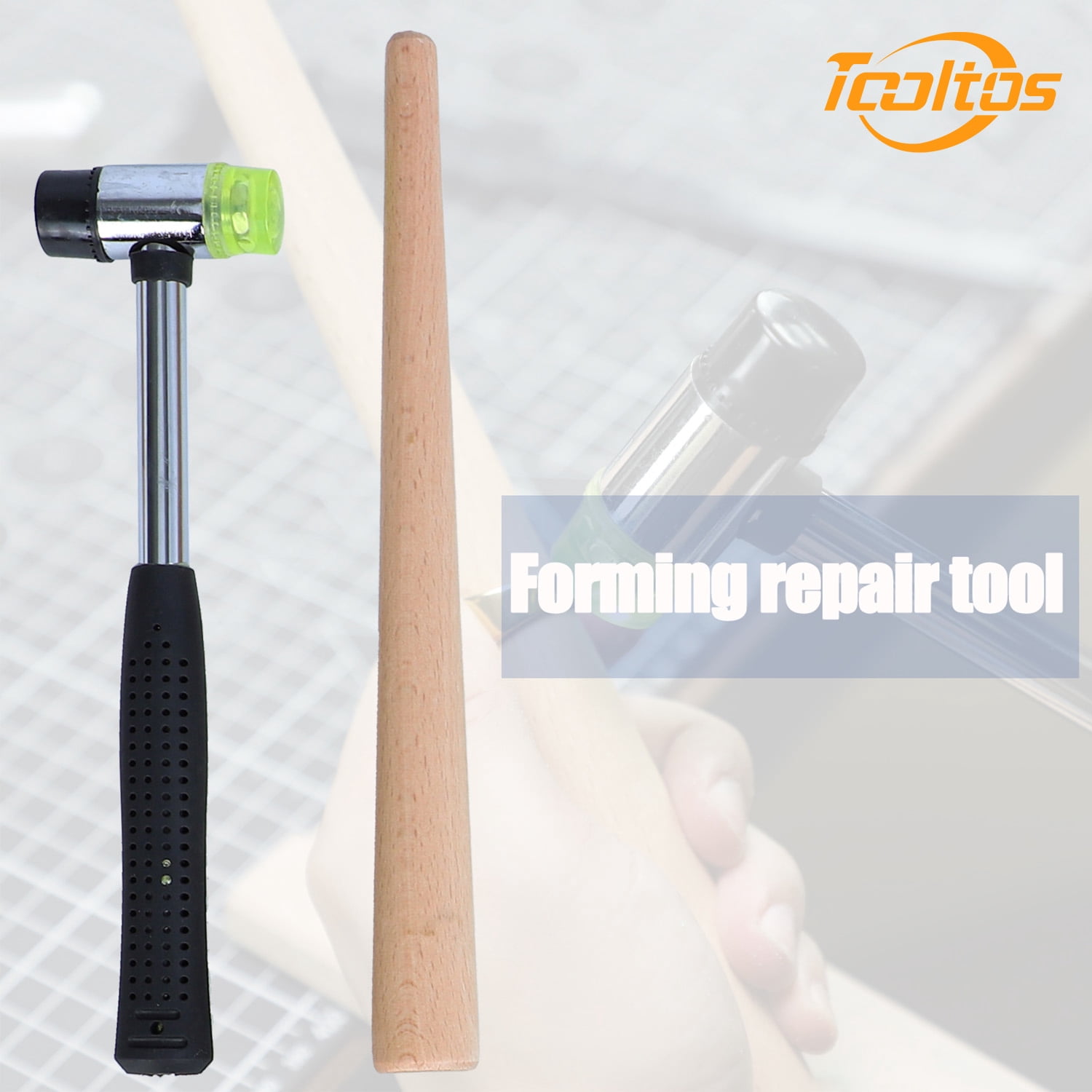 Multifunctional Ring Wax Model Kit Essential for Men's and Women's Ring Design Includes Measurement Tool, Double-Headed Rubber Hammer, Ring Wax Tubes, 5.91-Inch Caliper, Wooden Clamp, File, Adjustabl