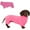 Neon Pink, variant on UOSIA Dachshund Dog Fleece Jumpsuit Turtleneck Sweater, Suitable for Dachshunds, Winter Dog Pajamas