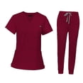 thumbnail image 3 of Conjunto De Uniformes De Enfermería, Camiseta Y Pantalones De Enfermera Para Cosmetología, Peluquero De Mascotas, 3 of 8
