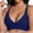 Dark Blue, variant on Alun Elegant Jacquard Bras for Women No Underwire Wave Deep V-Neck Push up Wireless Seamless Bras Full Coverage Lightweight Breathable Bralettes Everyday Wear White XL