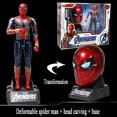thumbnail image 1 of Figura de Los Vengadores de Marvel, juguete Deformable de la Alianza de los vengadores, Iron Man, Thanos, Pantera Negra, Spider-man, modelo Gk, estatua, juguete de colección, regalo Gong Bohan LED, 1 of 2