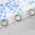 thumbnail image 4 of Erosebridal Blue Bow Tie Blackout Curtains Set of 2 (52x84 Each) For Kids,Dreamy Princess Style Loves Window Curtains For Girls, 4 of 7