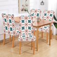 thumbnail image 2 of Yayeee 2 Pack Dining Chair Covers Stretch Parson Chairs Slipcovers Seat Protector, Flowers Geometric Pattern, 2 of 6
