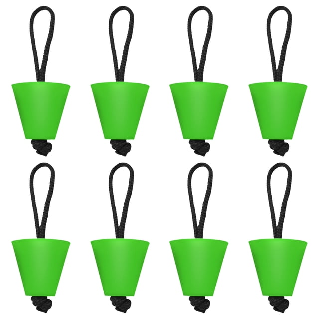 6PCS/8PCS Universal Kayak Scupper Plug Kit Silicone Scupper Plugs Drain Holes Stopper Bung with Lanyard