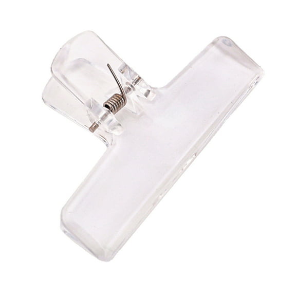kyusrd Décoration Maison Bureau Spéciaux! Pince en Plastique Transparente Pince à Queue d'Aronde Pince à Données Fournitures d'Étude Bureau Pince à Queue Longue Petite Pince à Factures Petite Taille Pince Transparente à Nourriture